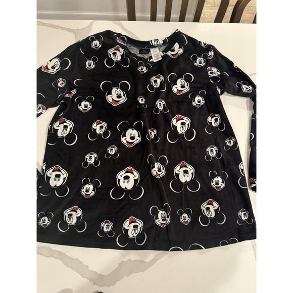 Disney Mickey Mouse Women's 2 Piece Lounge Pajama Set Size Medium - Picture 2 of 8